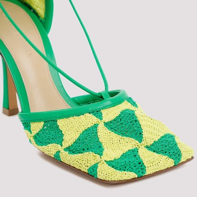 Shop Bottega Veneta Stretch Sandals Shoes In Green