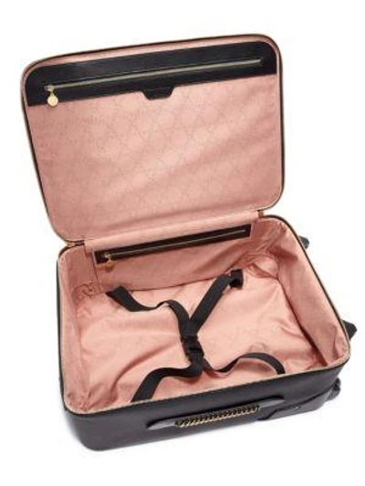 Shop Stella Mccartney Falabella Travel Suitcase In Black