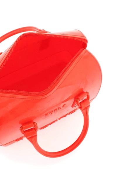 Shop Furla Recycled Tpu Candy Boston S Bag In Red