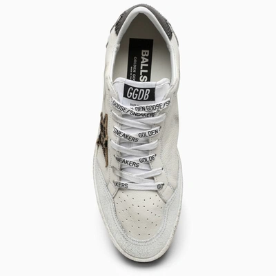 Shop Golden Goose Deluxe Brand Cream/animalier Ball Star Sneakers In White