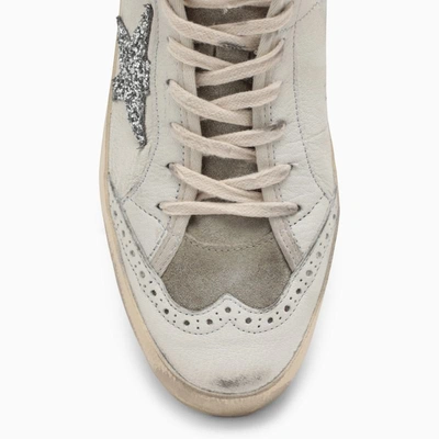 Shop Golden Goose Deluxe Brand Mid Star White/silver Trainer