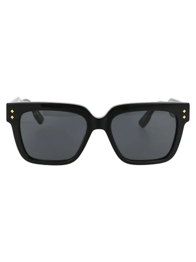 Shop Gucci Sunglasses In 001 Black Black Grey