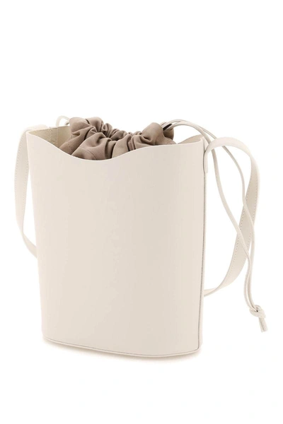Shop Il Bisonte Leather Bucket Bag In White