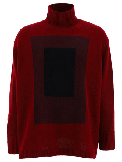 Shop Levi's Jacquard Sweater In Red