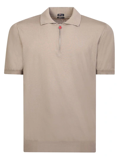 Shop Kiton T-shirts In Beige