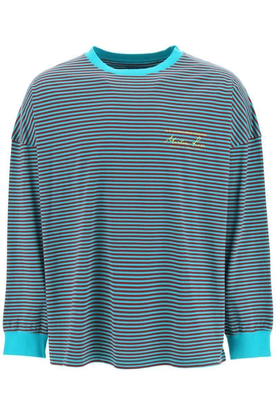 Shop Martine Rose Oversize Long-sleeved T-shirt In Multicolor