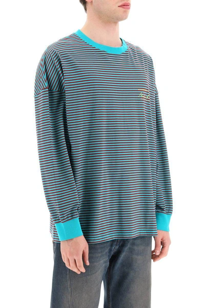 Shop Martine Rose Oversize Long-sleeved T-shirt In Multicolor