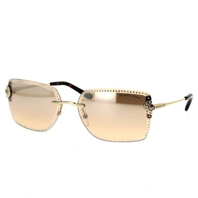 Shop Michael Kors Sunglasses In Gold