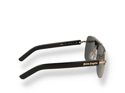 Shop Palm Angels Sunglasses In Gold