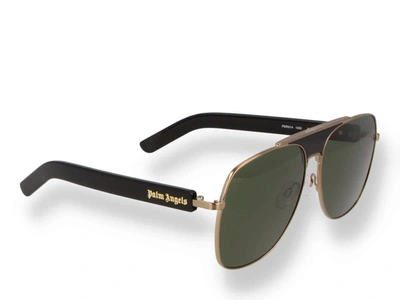 Shop Palm Angels Sunglasses In Gold