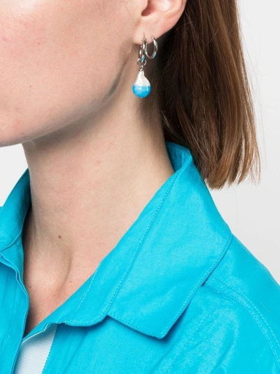 Shop Panconesi Earrings In Blue