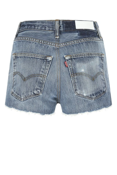 Shop Re/done Re Done Shorts In Indigo