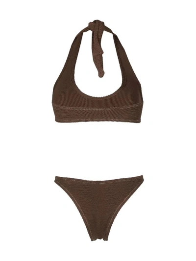 Shop Reina Olga Swimwear In Brown