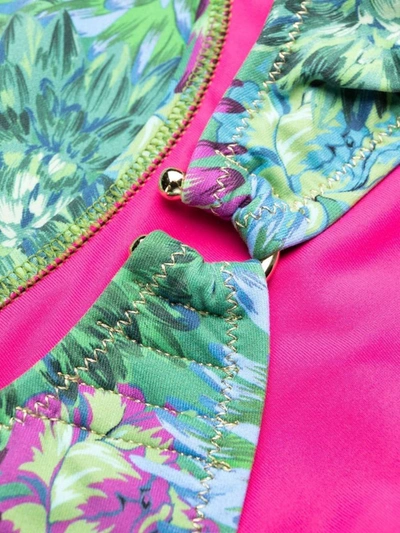 Shop Reina Olga Swimwear In Green Flowers