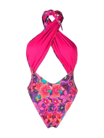 Shop Reina Olga Swimwear In Pink Flowers