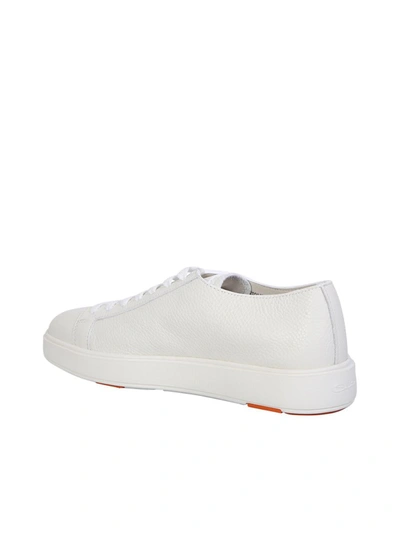 Shop Santoni Sneakers In White