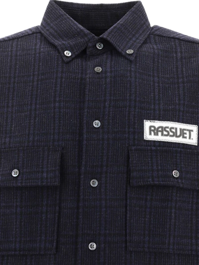 Shop Paccbet Shirt With Patch In Blue