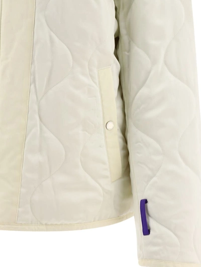 Off-white Off White Short Reversible Coat In Purple