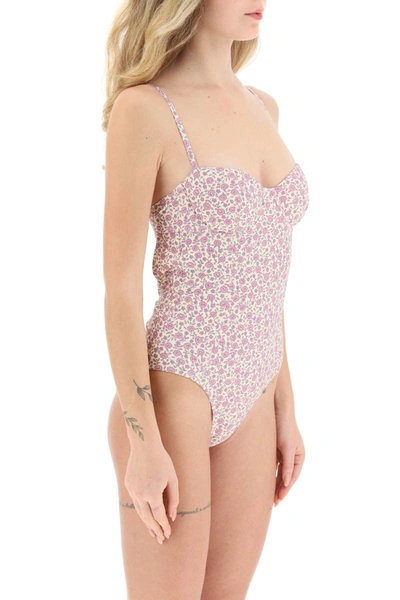 Shop Tory Burch Floral One-piece Swimsuit In Multicolor