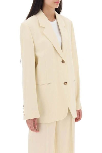 Totême Toteme Tailored Single-breasted Blazer In Cream