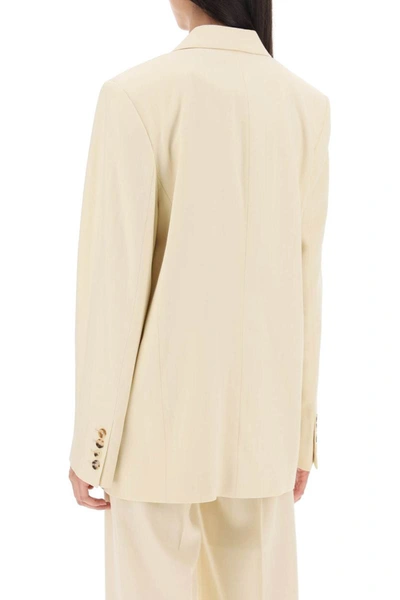 Totême Toteme Tailored Single-breasted Blazer In Cream