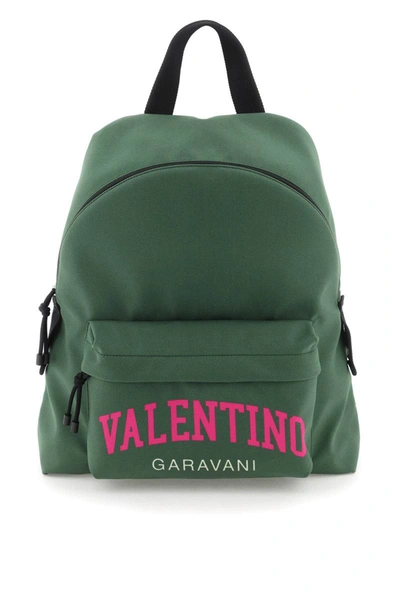 Valentino Garavani 'university' Nylon Backpack In Green