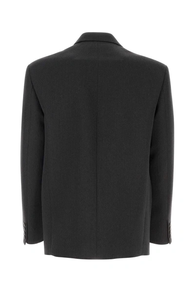 Shop Valentino Garavani Jackets And Vests In Grey
