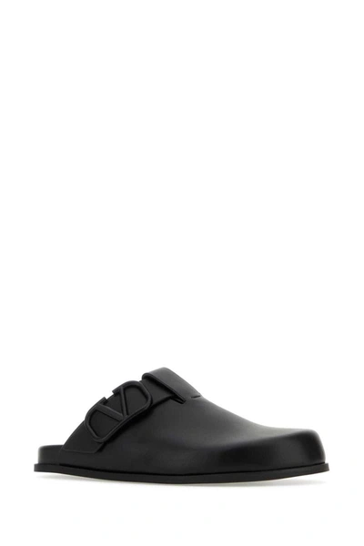 Shop Valentino Garavani Slippers In Black