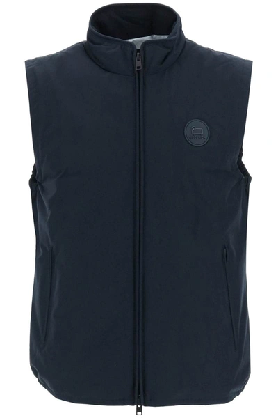 Shop Woolrich Padded Pacific Vest In Blue