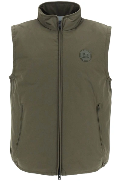 Shop Woolrich Padded Pacific Vest In Brown