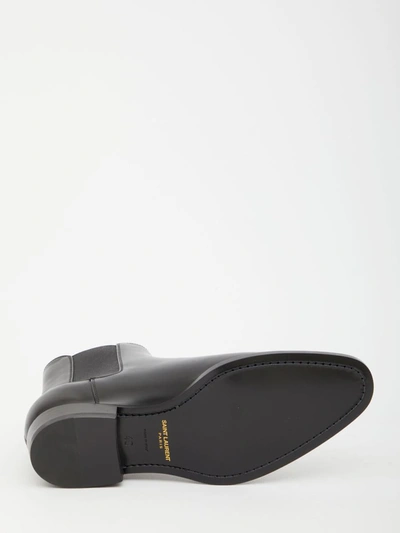 Shop Saint Laurent Wyatt Chelsea Boots In Black