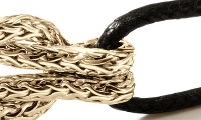 Shop John Hardy Love Knot 18k Gold Cord Bracelet