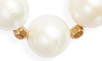 Shop Set & Stones Mara Freshwater Pearl Hoop Earrings In Gold