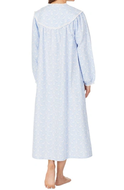 Lanz Of Salzburg Ballet Nightgown In Blue/prt