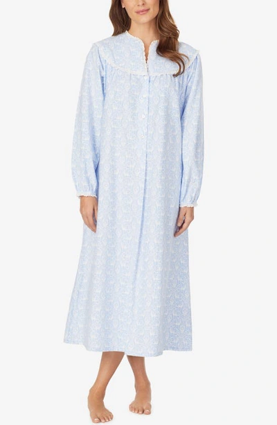 Lanz Of Salzburg Ballet Nightgown In Blue/prt
