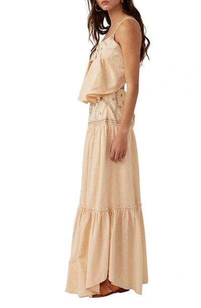 Shop Free People Crystal Cove Two-piece Dress In Linen