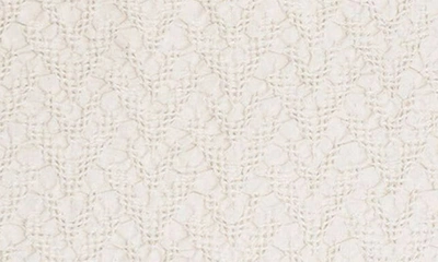 Crane Air Oatmeal Boho Cotton Jacquard Baby Blanket In Cream