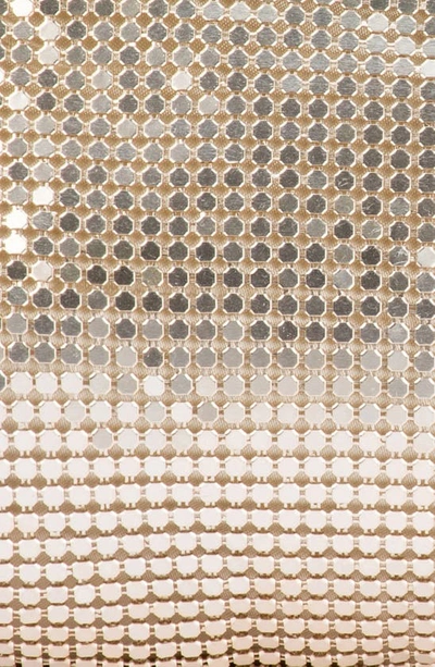Olga Berg Zara Mesh Frame Clutch In Gold