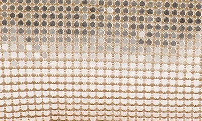 Olga Berg Zara Mesh Frame Clutch In Gold
