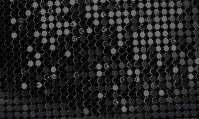 Olga Berg Zara Mesh Frame Clutch In Black