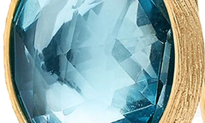 Marco Bicego Women's Jaipur Color 18k Yellow Gold, Blue Topaz & 0.05 Tcw Diamond Drop Earrings In Yellow Gold