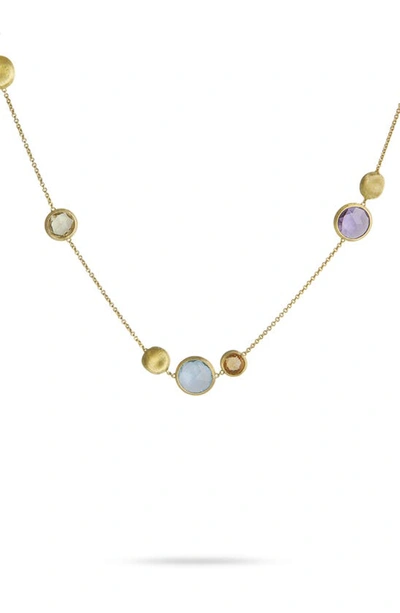 Shop Marco Bicego Jaipur Collection Semiprecious Stone Necklace In Yellow Gold