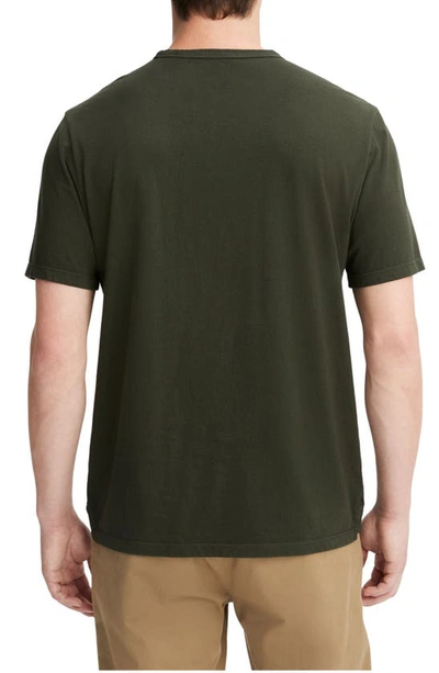 Shop Vince Solid T-shirt In Washed Moss Green