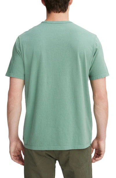 Shop Vince Solid T-shirt In Washed Mineral Green