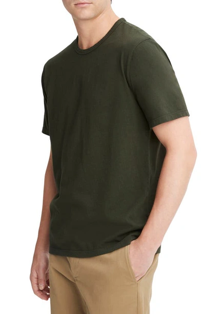 Shop Vince Solid T-shirt In Washed Moss Green