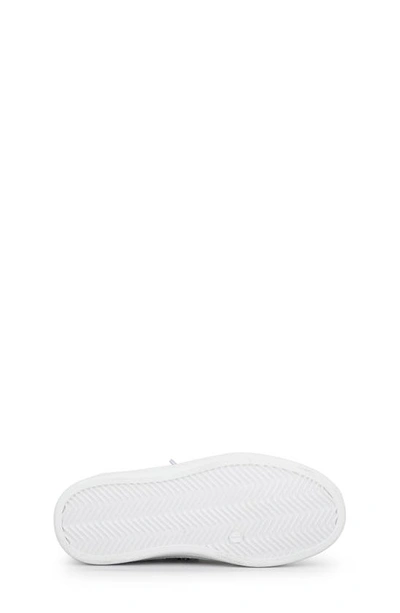 Shop Vintage Havana Kids' Halee Low Top Sneaker In Washed Silver Croco