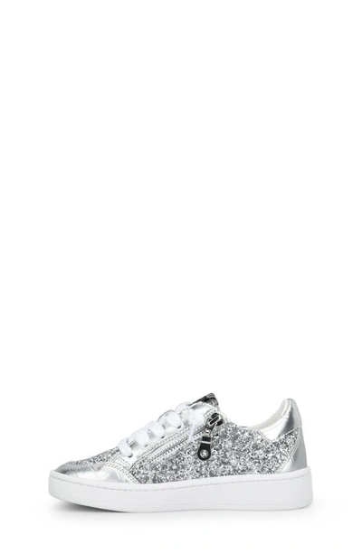 Shop Vintage Havana Kids' Halee Low Top Sneaker In Washed Silver Croco