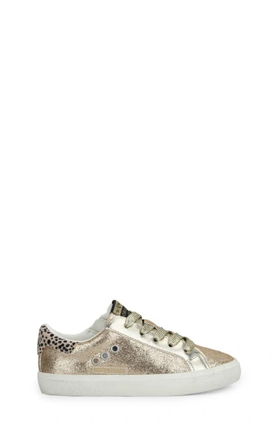 Vintage Havana Kids' Isabel Metallic Leather & Genuine Calf Hair Sneaker In Rose Gold Glitter Multi