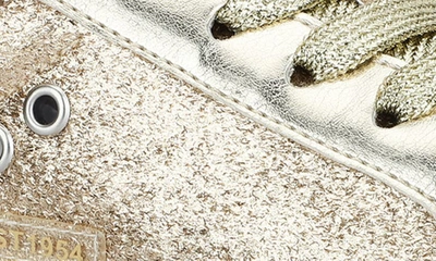 Vintage Havana Kids' Isabel Metallic Leather & Genuine Calf Hair Sneaker In Rose Gold Glitter Multi