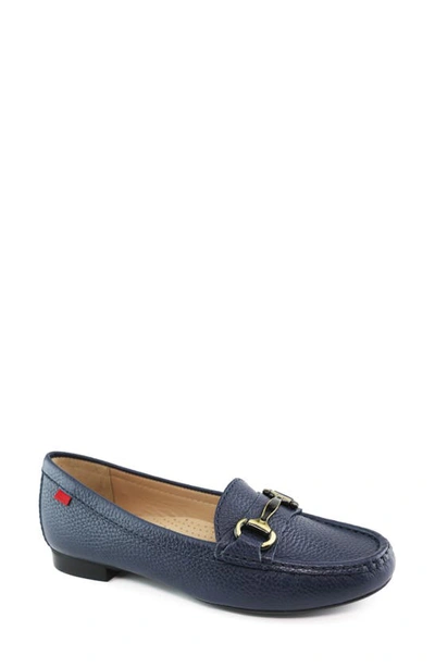 Shop Marc Joseph New York Grand St Loafer In Fast Blue Wax-grainy